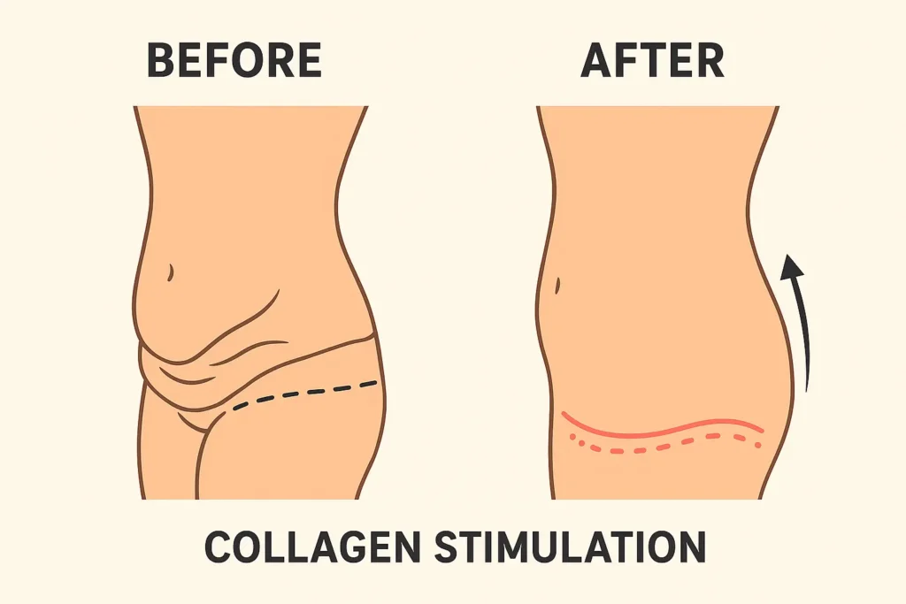 Before and after results for sagging skin after weight loss injections Warminster