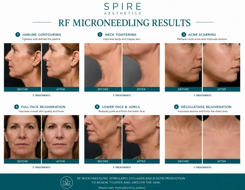 RF Microneedling Skin tightening Warminster results