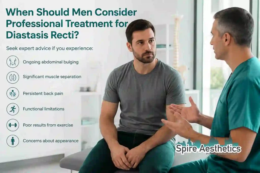 When Should Men Consider Professional Treatment for Diastasis Recti Warminster?